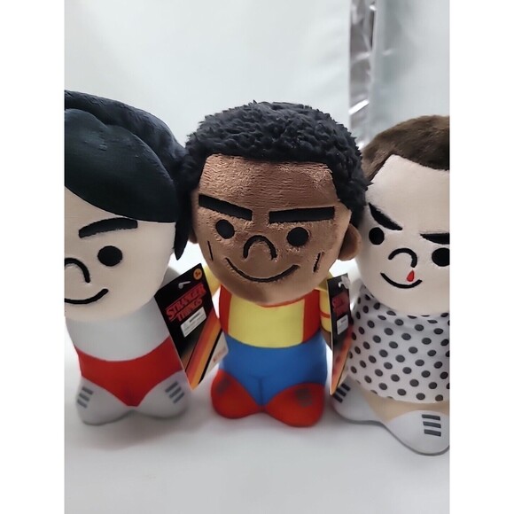 Lot Of 5 Stranger Things Mini Plush Set Eleven Dustin Lucas Mike Will 2023 New - Picture 5 of 16